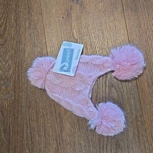 NWT PINK KNIT HUGGALUGS beanie.   #6681